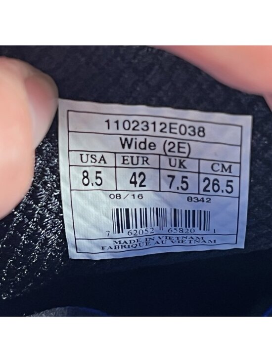 Brooks Dyad 9 Men Size 8.5 2E Wide Walking Running Shoes Gray Blue - 1102311D038 main image 8